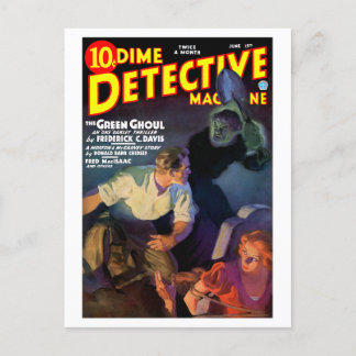 Dime Detective Magazine (Jun, 1935) Postcard