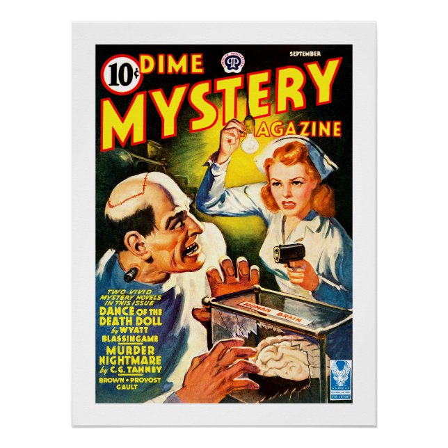 Dime Mystery Magazine (Sep, 1942) Poster (Front)