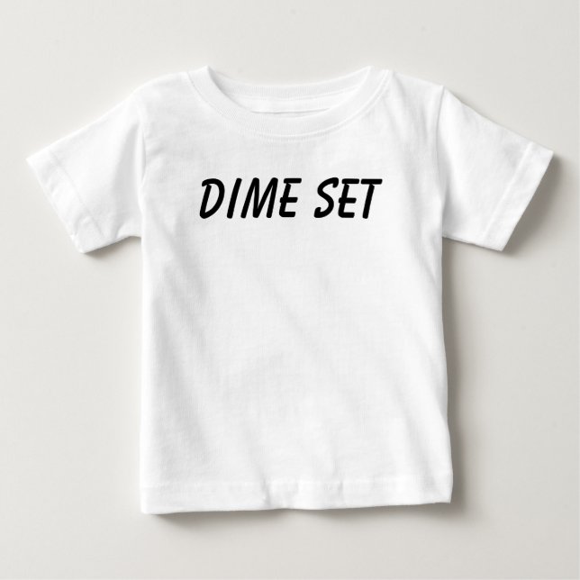 Dime Set Baby Tee (Front)
