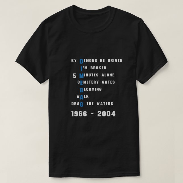 Dimebag RIP Classic T-shirt (Design devant)