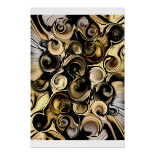 "Dimension Vs Shape" Glossy Poster