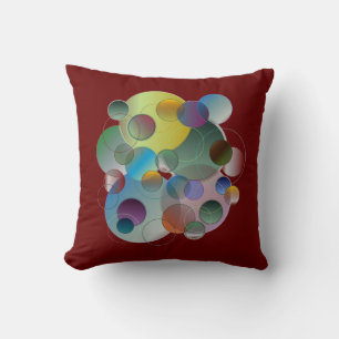 Dimensional Circles Throw Pillow