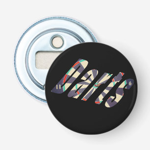 Dimensional Darts Logo, Bottle Opener