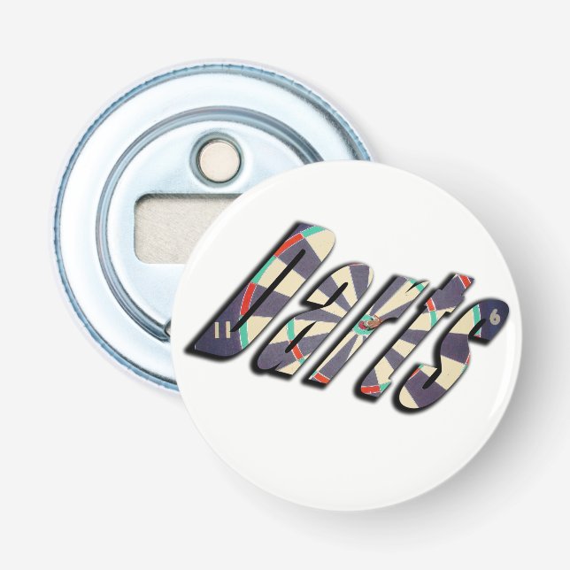Dimensional Darts Logo, Bottle Opener (Front)
