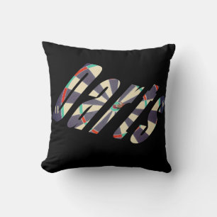 Dimensional Darts Logo, Throw Pillow