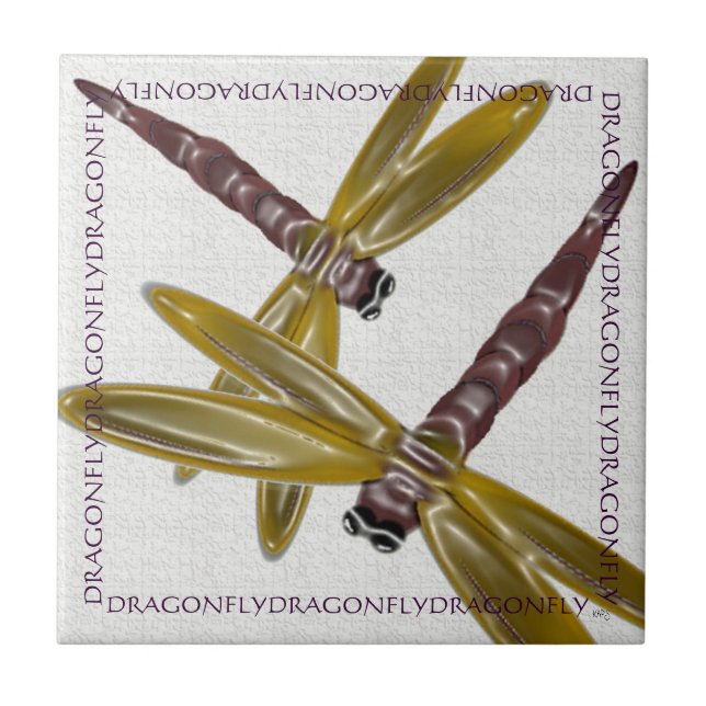 Dimensional Dragonflies Tile (Front)