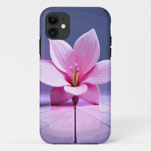 Dimensional Gladioli: Pink and Purple Masterpiece iPhone 11 Case