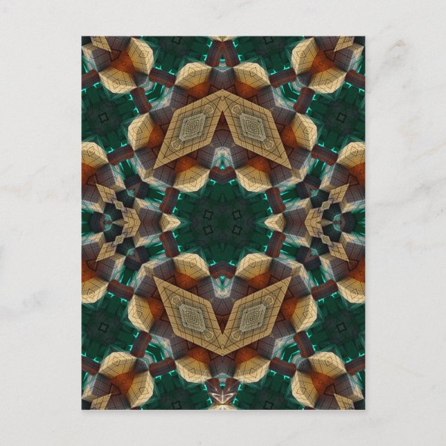 Dimensional Green Postcard (Front)