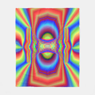 Dimensional Intersection Digital Art Fleece Blanket