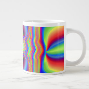 Dimensional Intersection Digital Art Large Coffee Mug