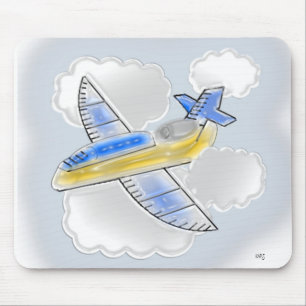 Dimensional Jet Airplane Mouse Pad