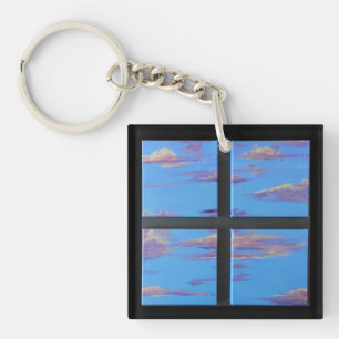 Dimensional Sky Art Keychain