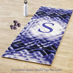 Dimensional Square-Navy-S Yoga Mat