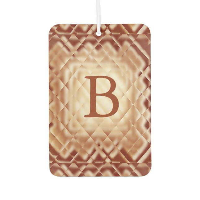 Dimensional Square-Red-B Air Freshener (Front)