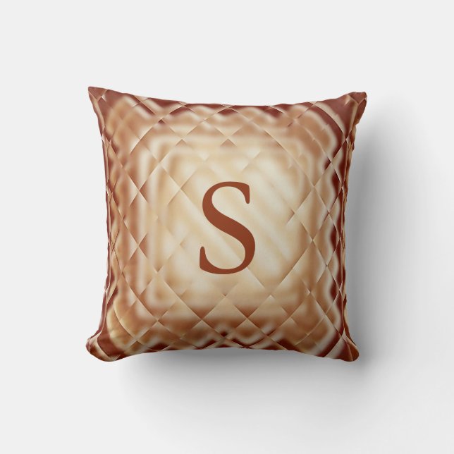 Dimensional Square-Red-S Throw Pillow (Front)
