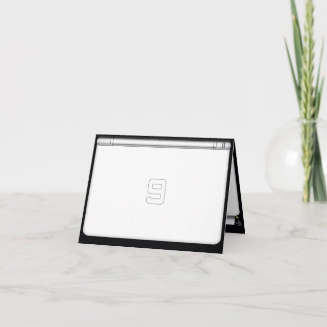 Dimensional Video Gamer 9e anniversaire Invitation (Devant)