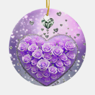 Dimensions: Diameter: 2.87" Thickness: 0.156" Weig Ceramic Ornament