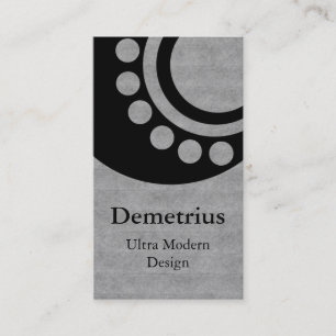 Dimensions futuristes Carte de visite, Gris