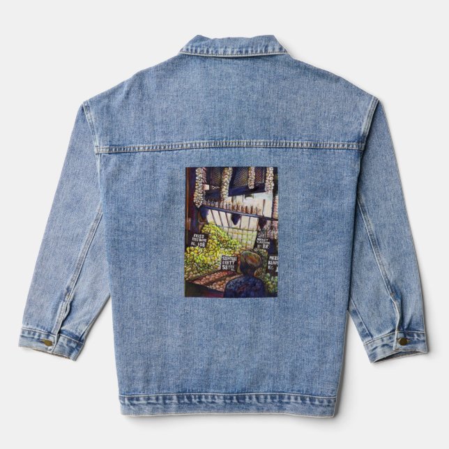 Dimensions of Curiosity Denim Jacket (Back)