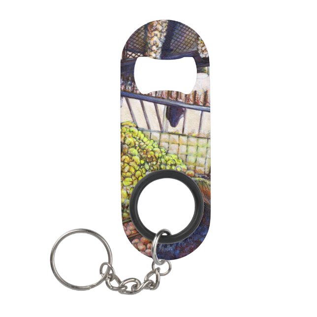 Dimensions of Curiosity Keychain Bottle Opener (Front)