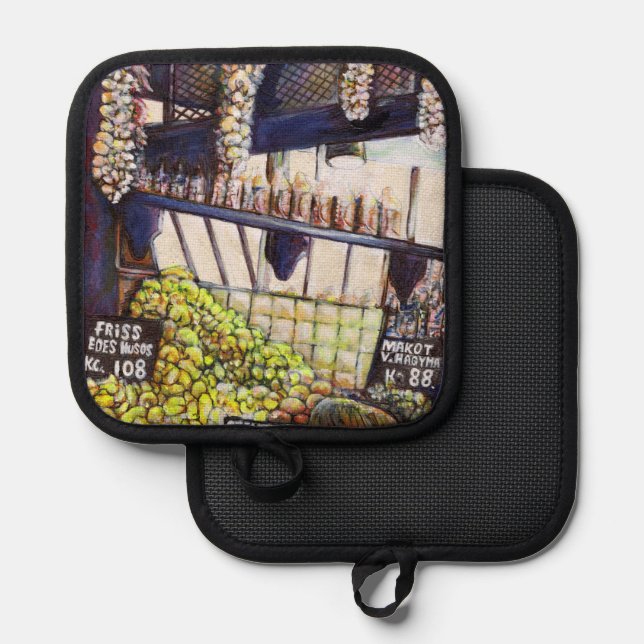 Dimensions of Curiosity Pot Holder (Front/Back)