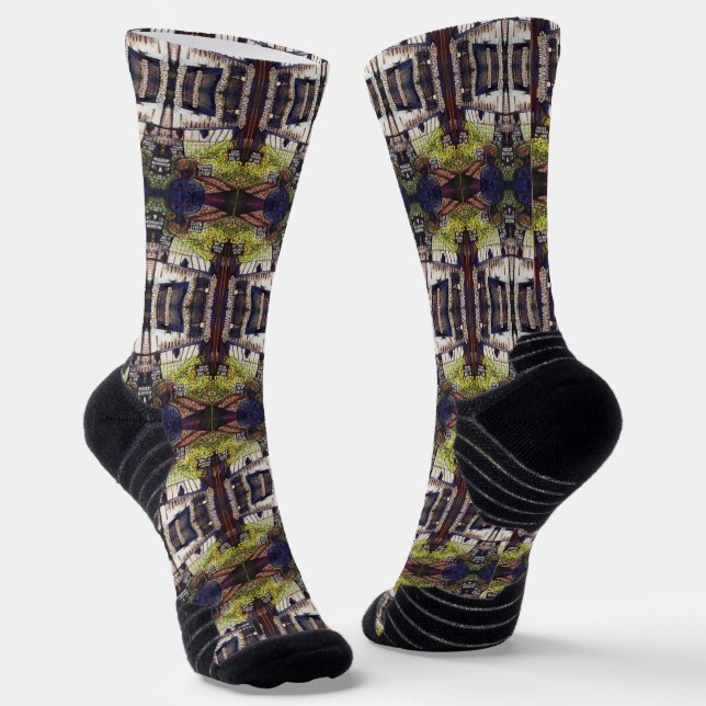 Dimensions of Curiosity Socks (Angled)