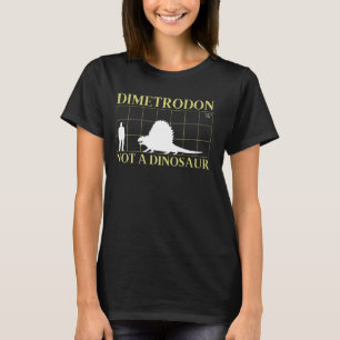 Dimetrodon Not A Dinosaur Prehistoric Reptile Pale T-Shirt