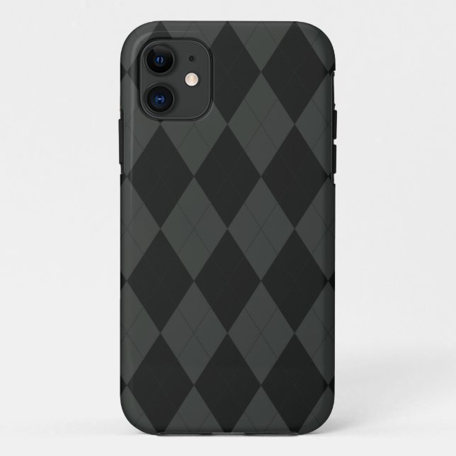 Dimgray and Black Arglye iPhone 5 Case (Back)