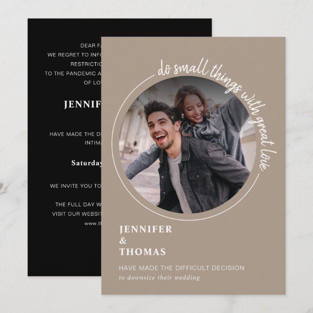 Diminution du sable du Faire-part micro-Mariage (Devant / Derrière)