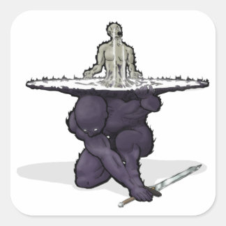 Dimiti, broken god of Balance Square Sticker