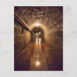 Dimly Lit Salt Mine Tunnel Postcard