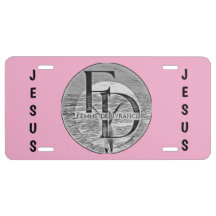 Plaque de licence d'exécution féminine