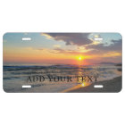Plaque de licence personnalisée avec photo et text