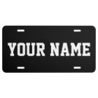 Plaque de licence personnalisée en aluminium