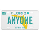 Plaque de licence personnalisée Floride