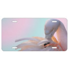 Plaque minéralogique rose de Flamant rose