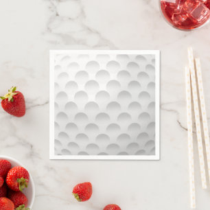 Dimpled Golf Ball Design Napkin