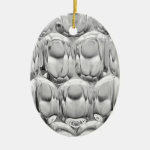 Dimpled pint beer glass ceramic ornament