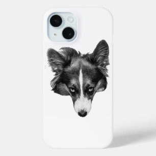 dimshade corgi face iPhone 15 case