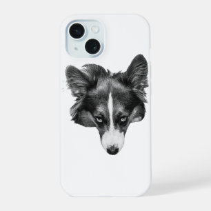 dimshade corgi face iPhone 15 case