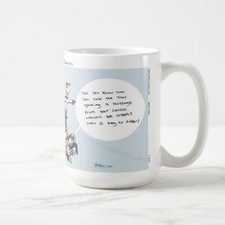 Dimwitz Comics Unicycle Massage Coffee Mug