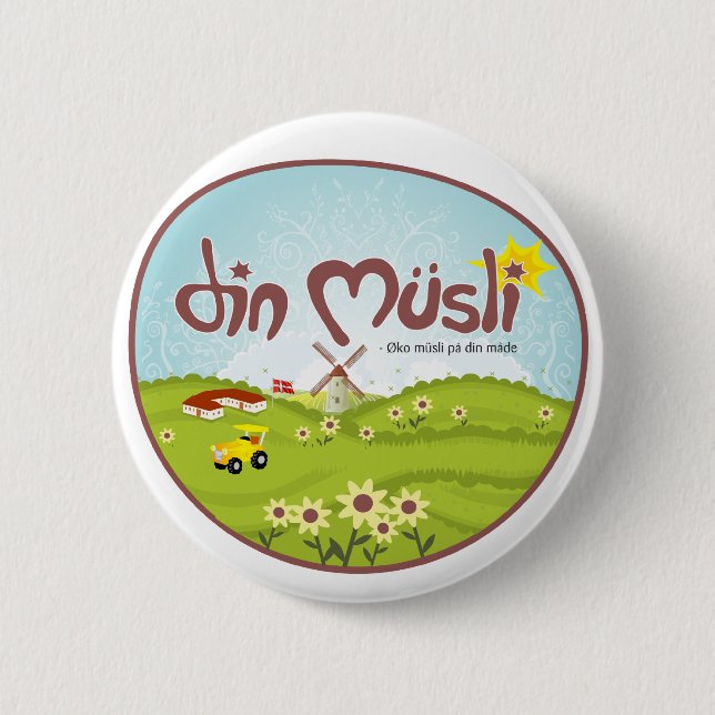 Din Musli Mechandise 2 Inch Round Button (Front)