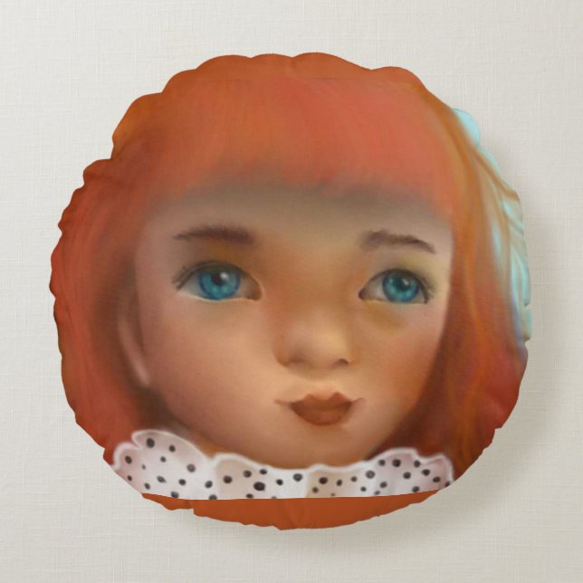 Dina Round Pillow (Front)