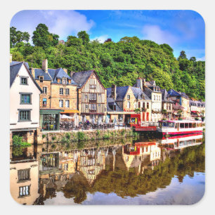 Dinan,  Cotes-d'Armor, Bretagne. France. Square Sticker