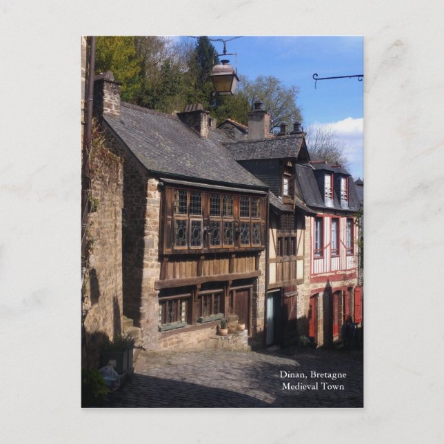 Dinan Medieval Village Bretagne France Postcard (Front)
