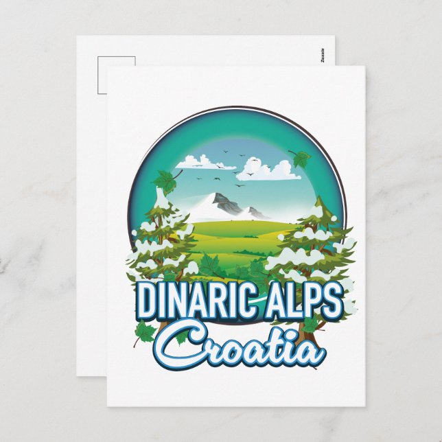 Dinaric Alps Holiday Postcard (Front/Back)