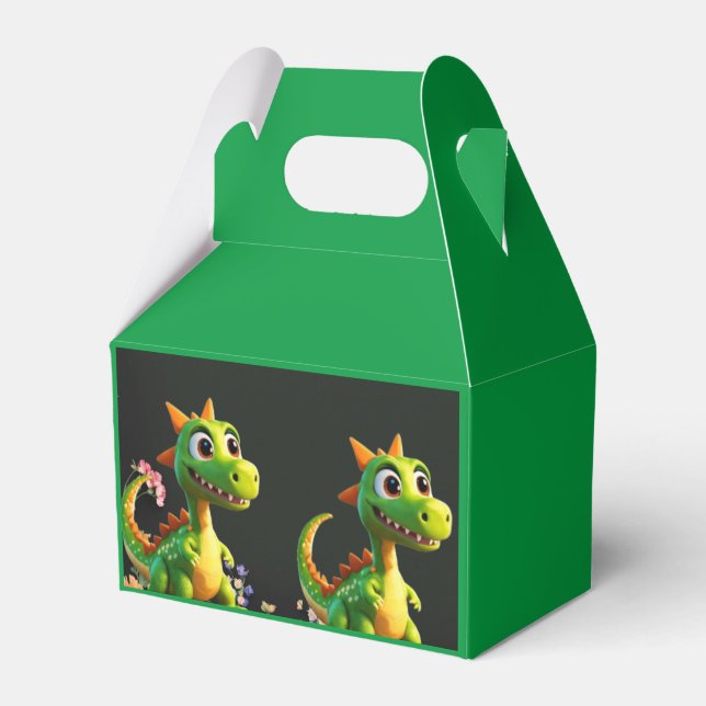dinasaur birthday favor box (Front Side)