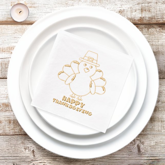 Dinde de Thanksgiving mignonne  (Insitu)