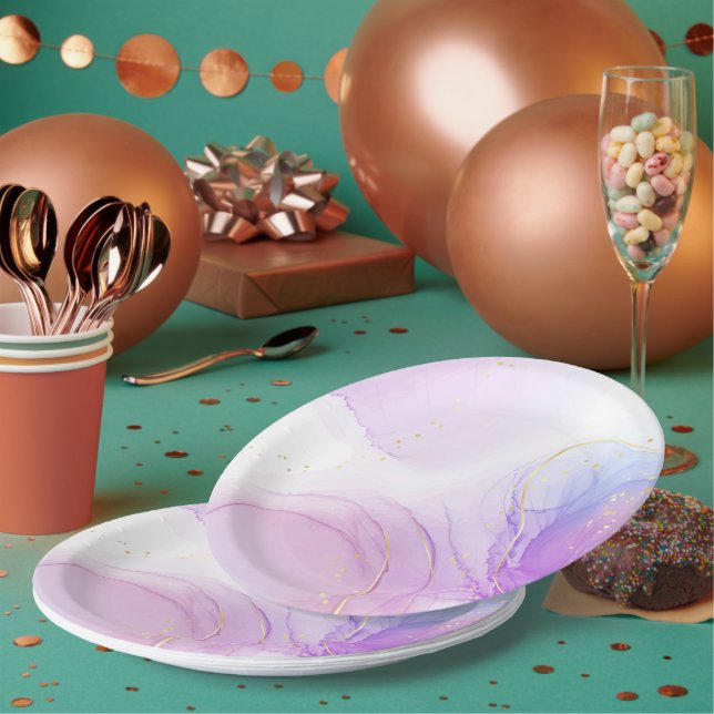 Dine in Colour Round Paper Plates for Festive Feas (Multi)