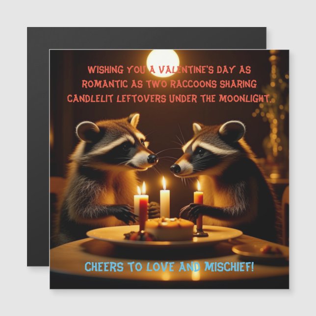 Dîner aux chandelles de la Saint-Valentin Carte ma (Devant / Derrière)